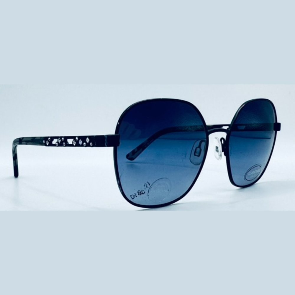 Bebe BB7220 Black Oval Sunglasses Frames Only